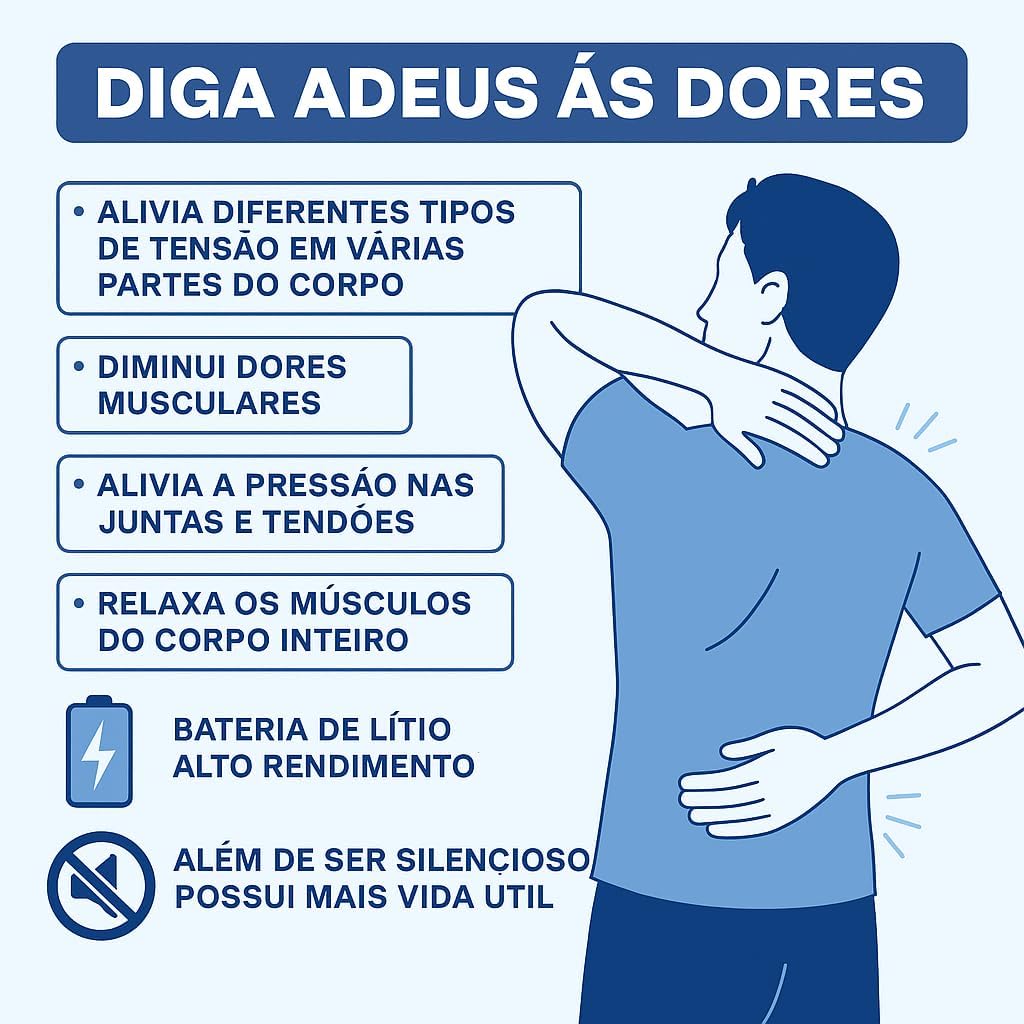 Massageador Elétrico | ALIVIO IMEDIATO PARA DORES MUSCULARES